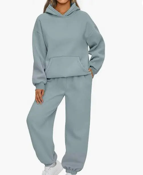 Women's Casual Hoodie & Sweatpants Set