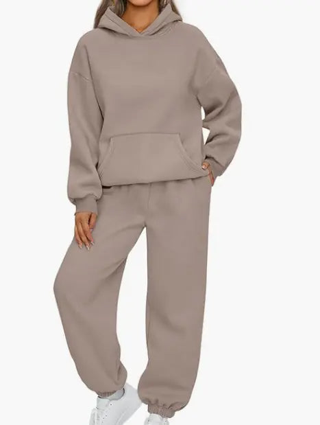 Women's Casual Hoodie & Sweatpants Set