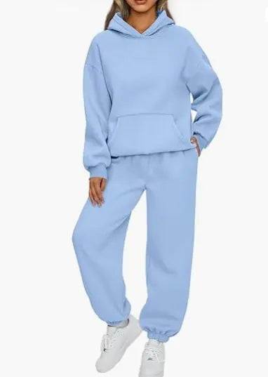 Women's Casual Hoodie & Sweatpants Set