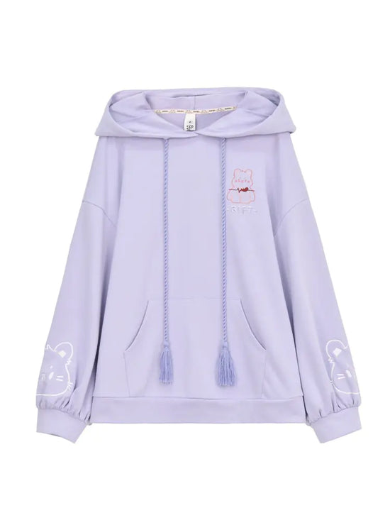 Original Forest Girl Kangaroo Hoodie - Cute Lightweight Top